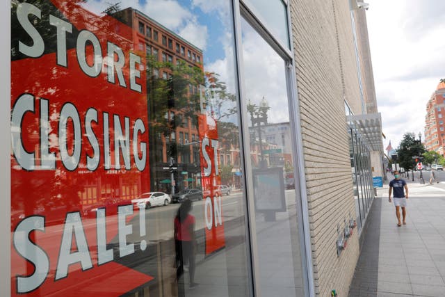 A store in Boston advertises its closure. The unemployment rate in the US is likely much higher than the official numbers as they do not include individuals who have dropped out of the labour force or who are being underpaid. 
