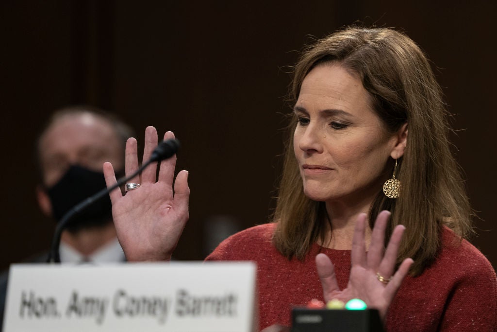 Amy Coney Barrett has apologised over her use of offensive term