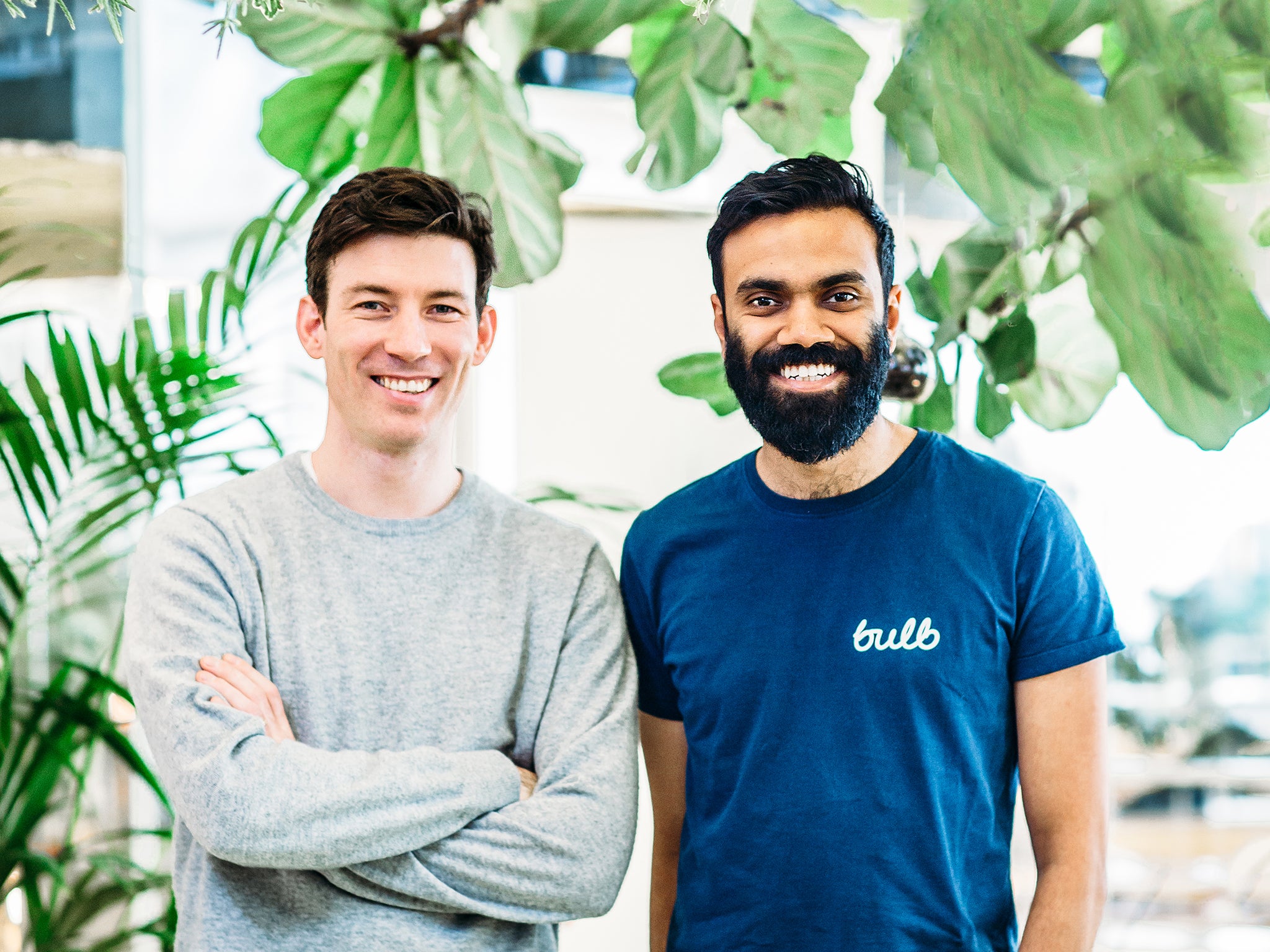 Founders Hayden Wood and Amrit Gudka launched Bulb in 2015