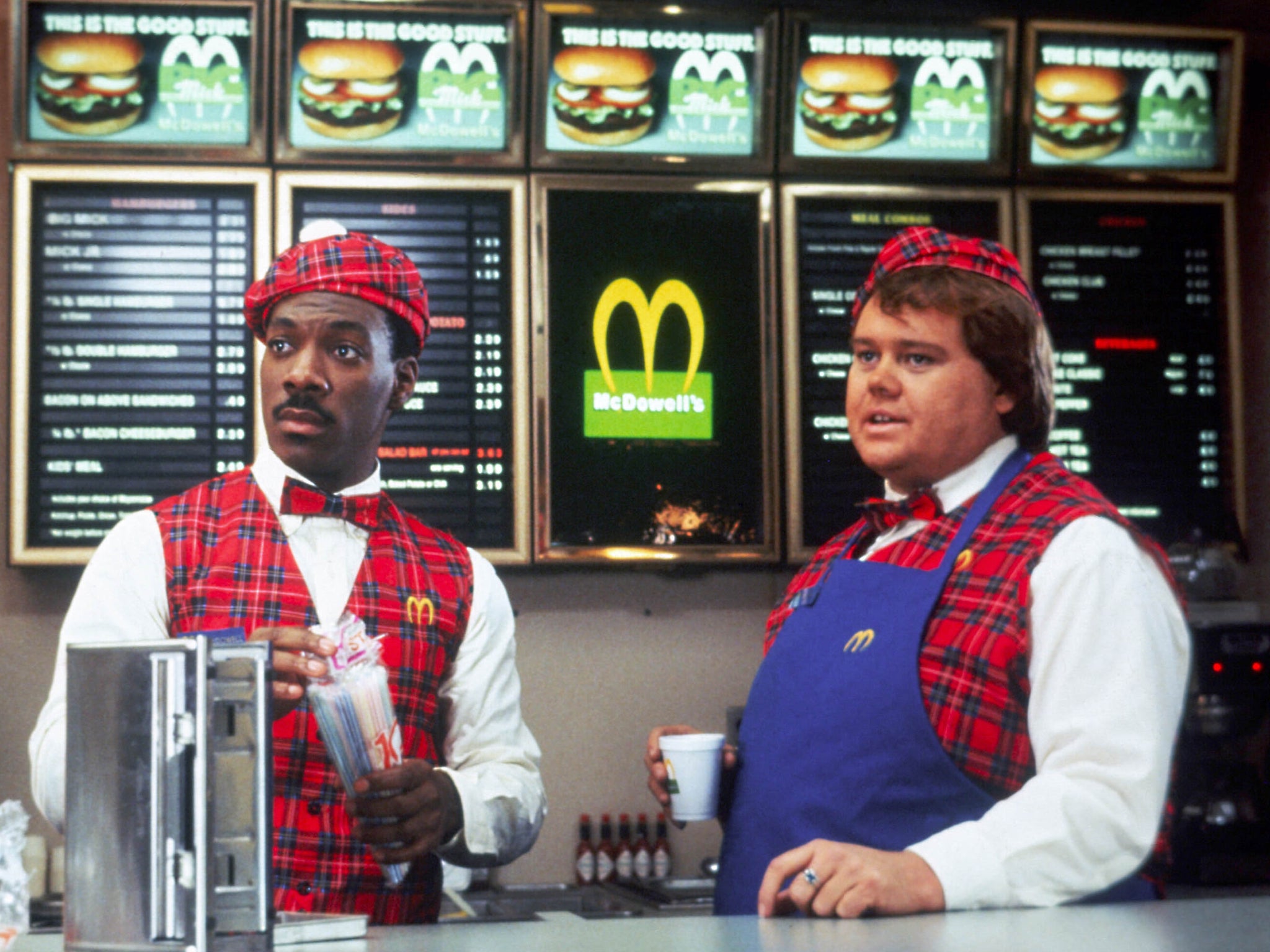 Murphy and Louie Anderson in the 1988 original