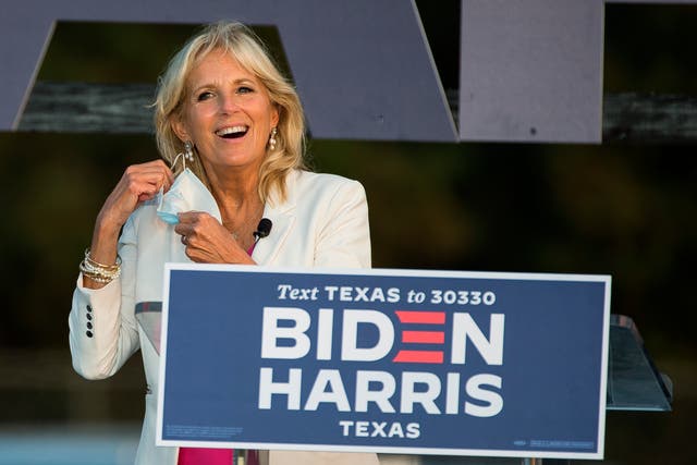 Election 2020 Jill Biden Texas