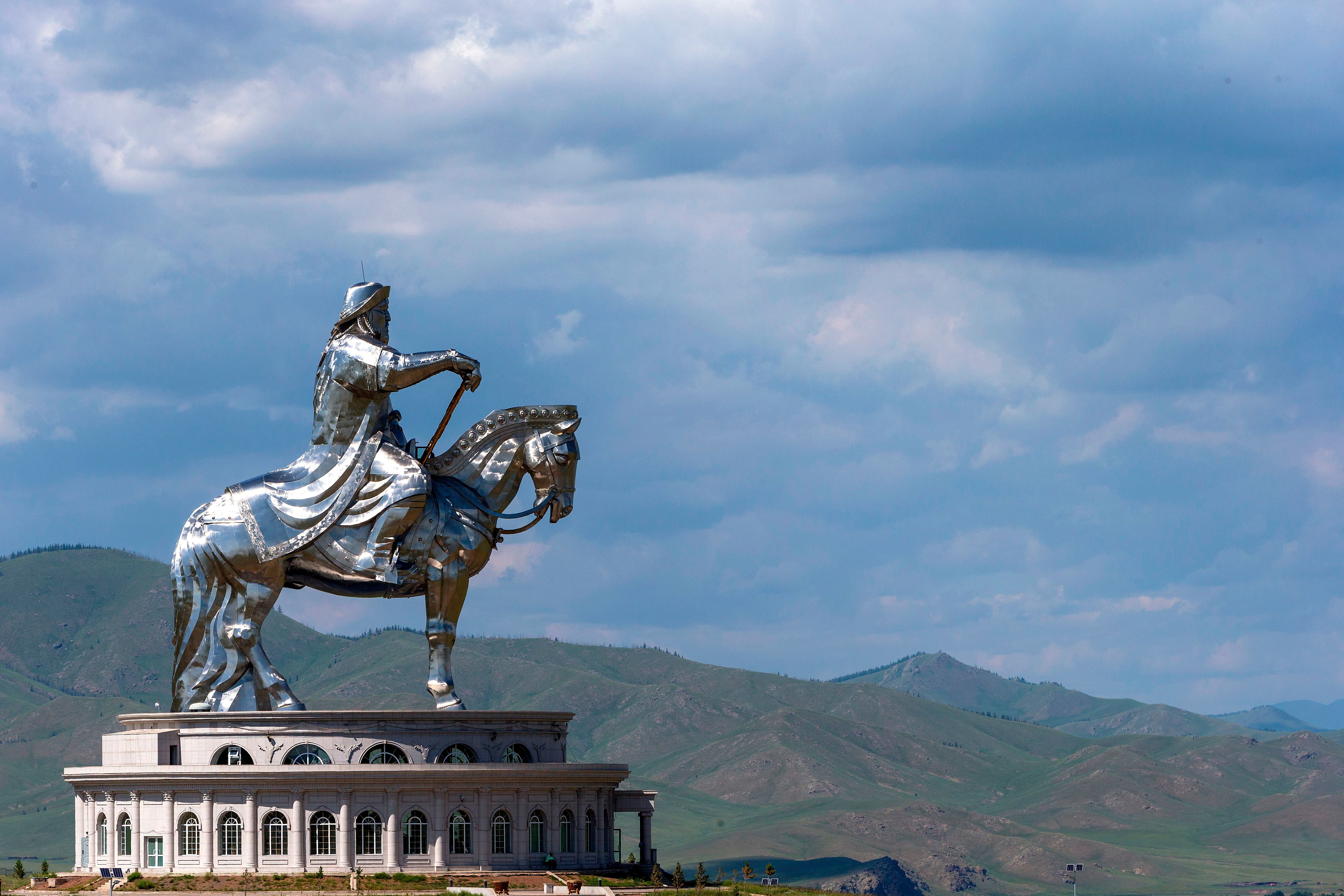 The Genghis Khan equestrian statue, the world’s largest equestrian statue, in Tsonjin Boldog, near Ulan Baator