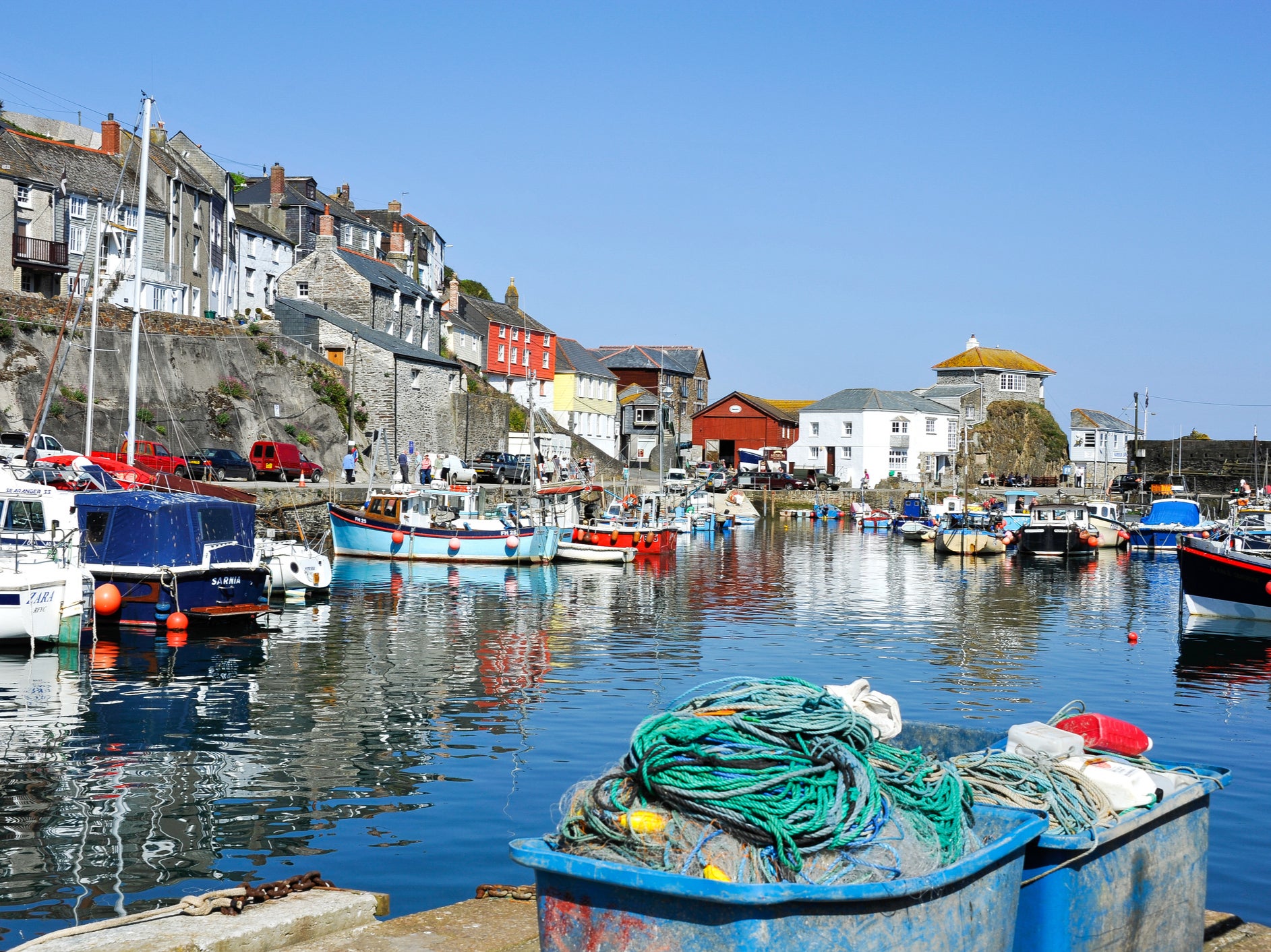 The small fishing village of Mevagissy in south-east Cornwall. The new Fisheries Bill fails to protect businesses in coastal communities, MPs and campaigners say
