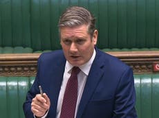 Keir Starmer accuses Boris Johnson of ‘abandoning science’