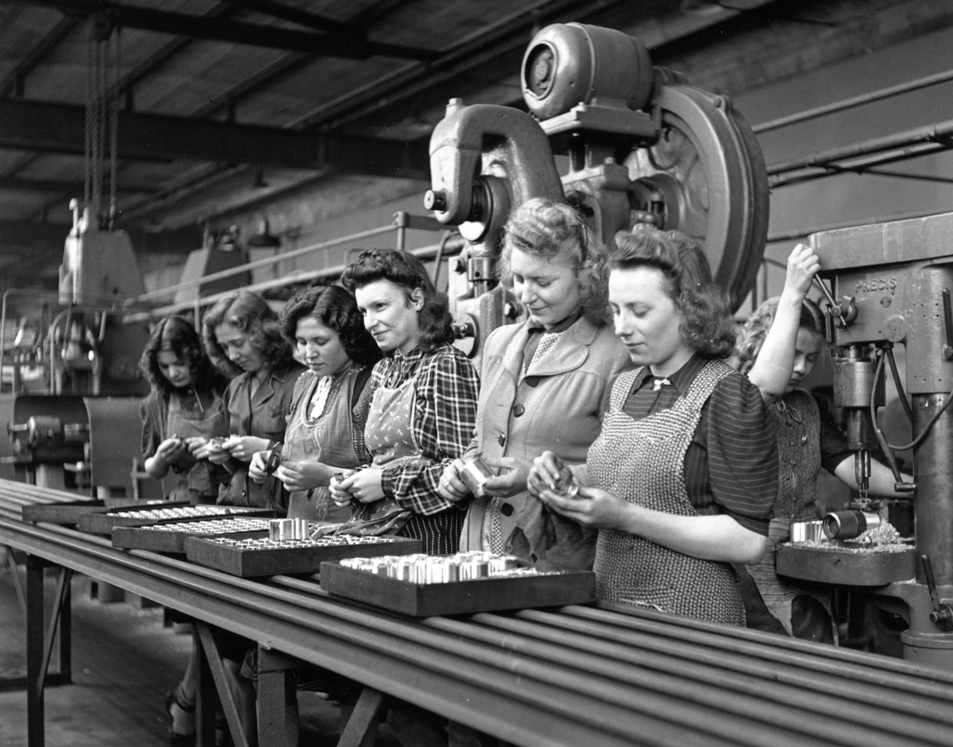 Women working in the German motor car industry in 1947