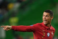 Ronaldo returns to Italy after positive Covid-19 test in Portugal