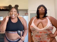 Lizzo celebrates being six months vegan with self-love TikTok video