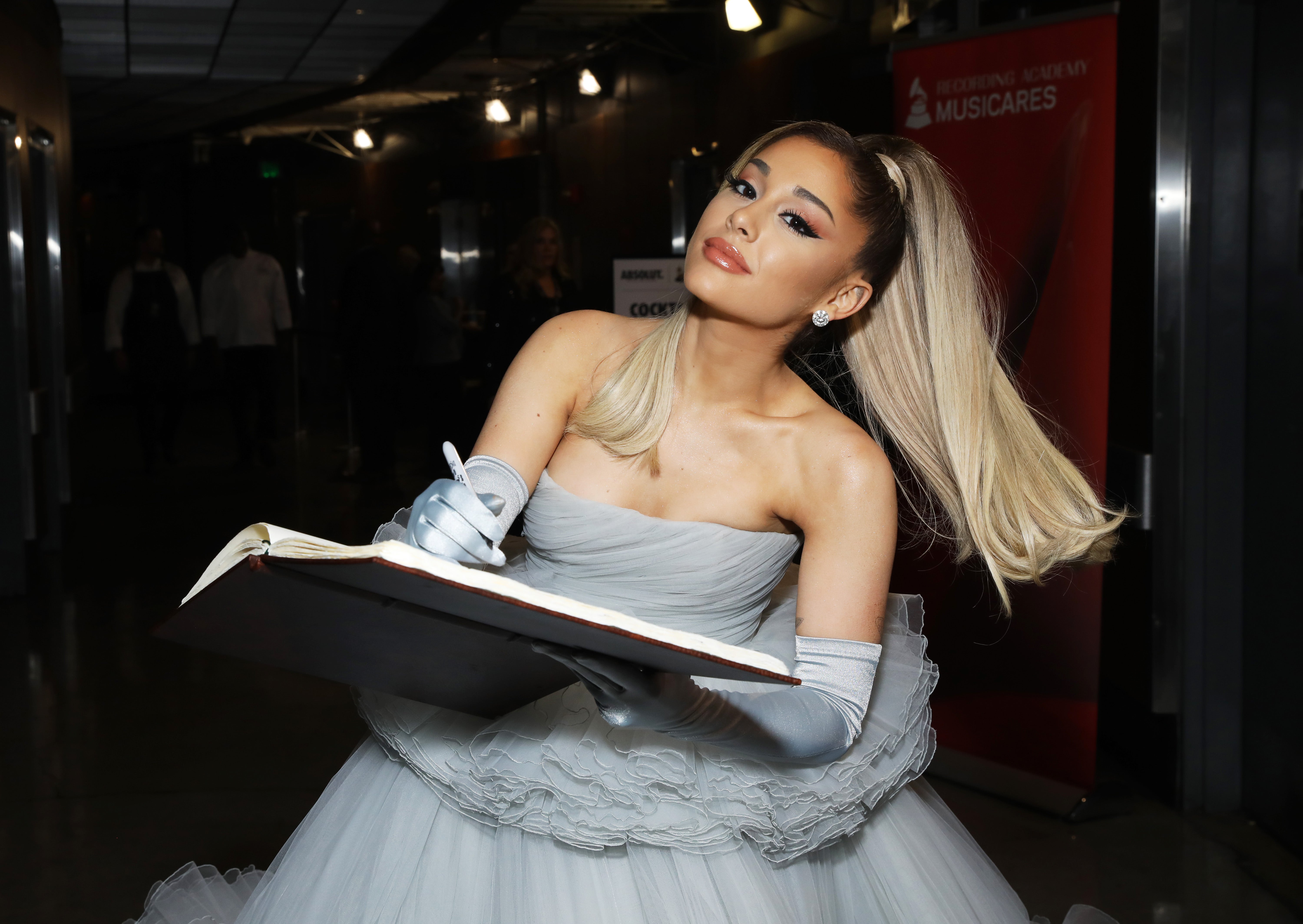 Ariana Grande at the Grammys on 26 January 2020 in Los Angeles, California
