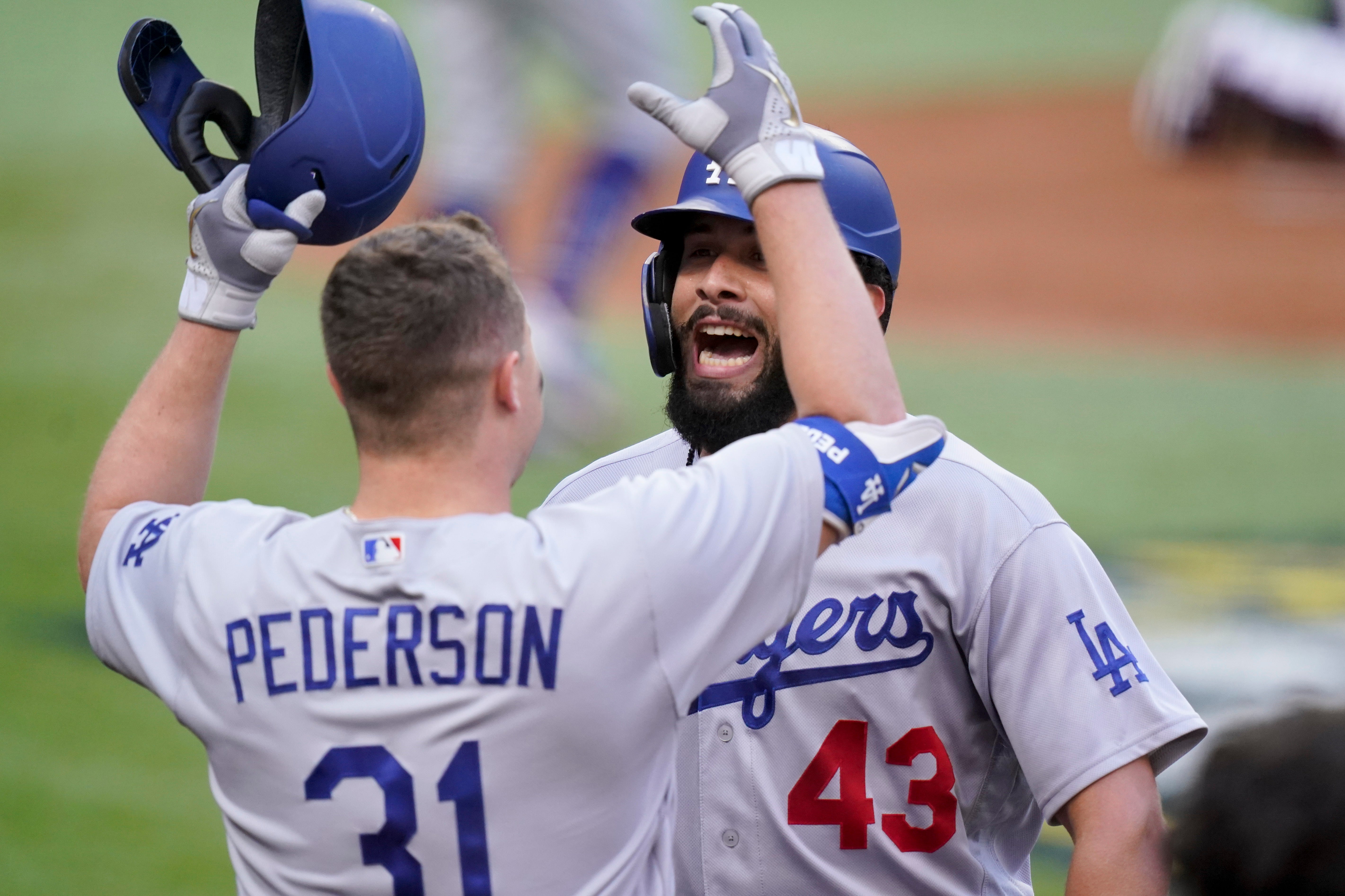 Dodgers score record 11 runs in 1st inning vs Braves in NLCS Mookie Betts Grand Slam Texas Atlanta Braves AP The Independent