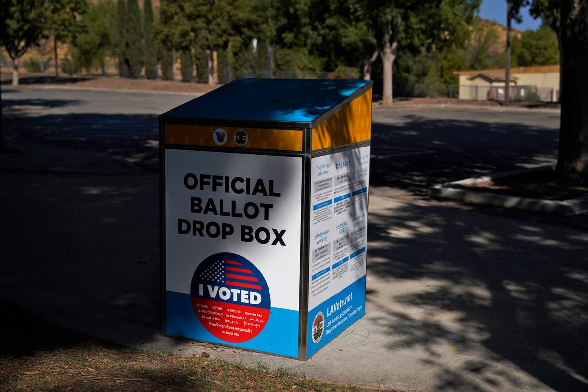 Official ballot Box. Dropping box