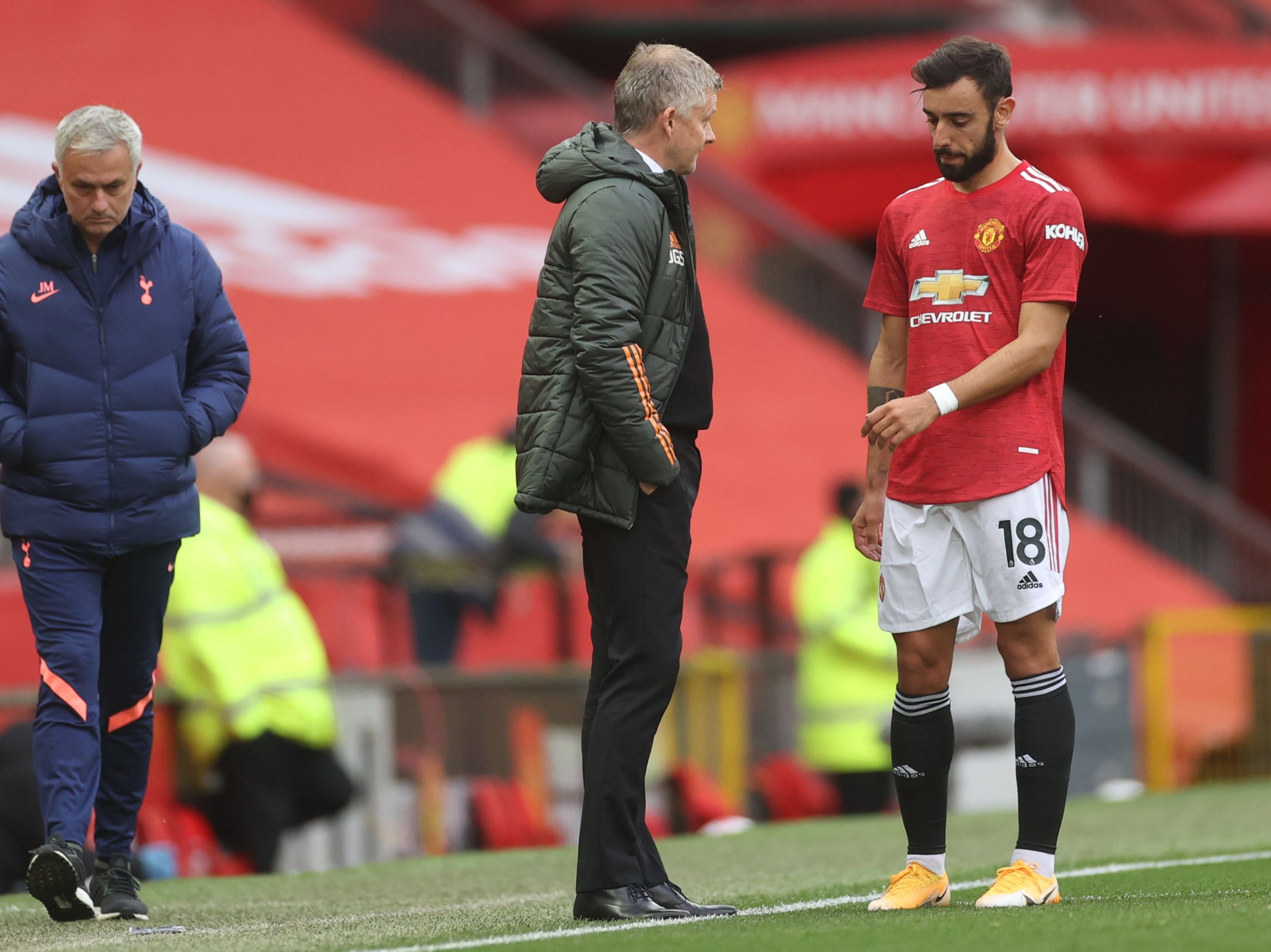 Bruno Fernandes has denied reports of a rift with Manchester United boss Ole Gunnar Solskjaer