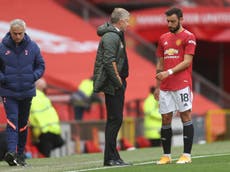 Fernandes rejects reports of row with United boss Solskjaer