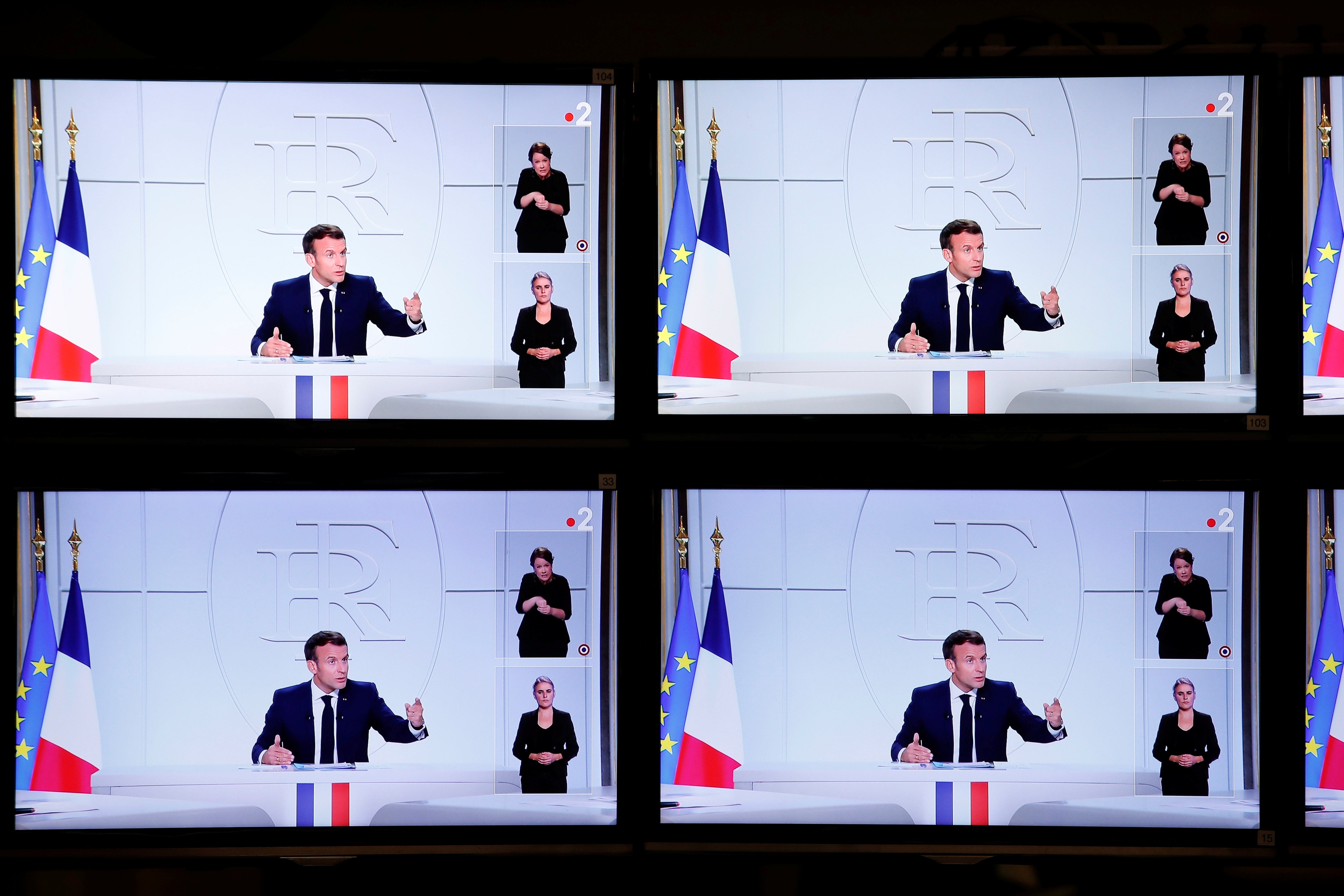 President Macron speaks on national television