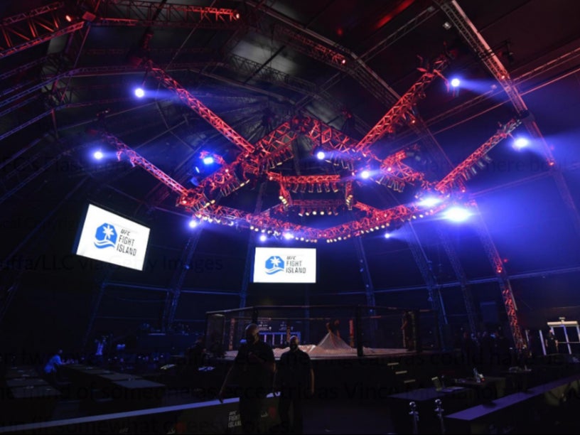 Flash Forum, the ‘Fight Island’ structure on Yas Island in Abu Dhabi