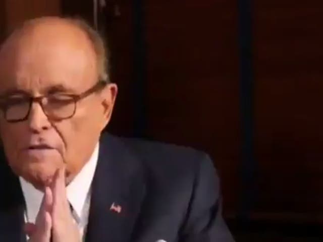  Rudy Giuliani appeared to mock Asians in extended video uploaded to YouTube this week 