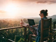 Rise in office workers leaving home city to work remotely abroad