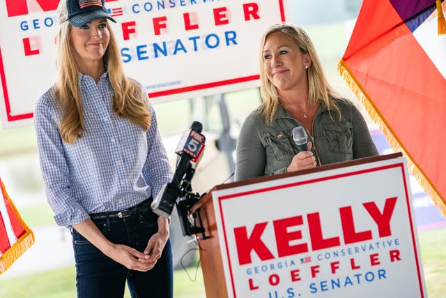 <p>US Senator Kelly Loeffler could face Georgia Democrat Raphael Warnock in a run-off.</p>