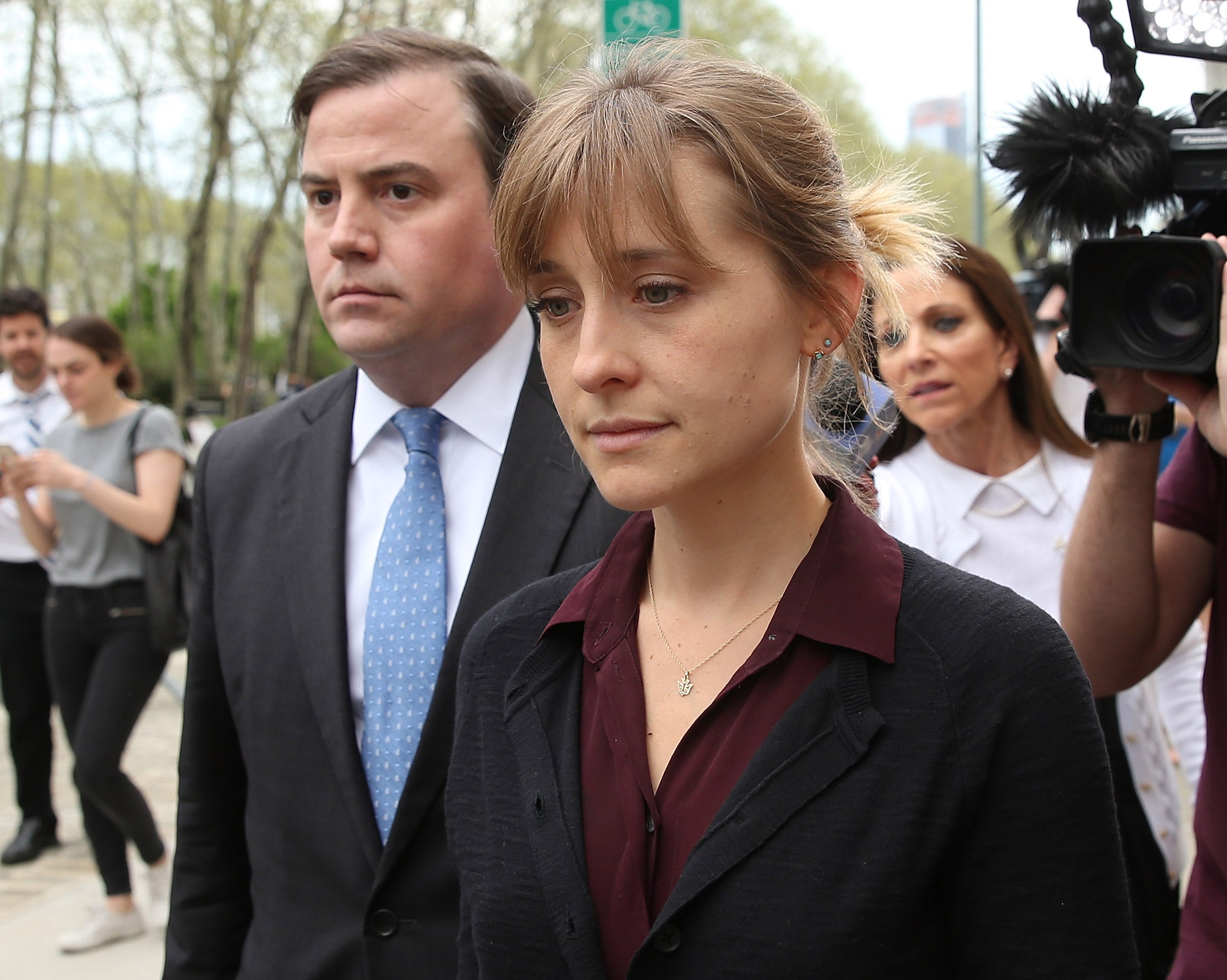 ‘Smallville’ actor Allison Mack departs the United States Eastern District Court in Brooklyn on 4 May 2018