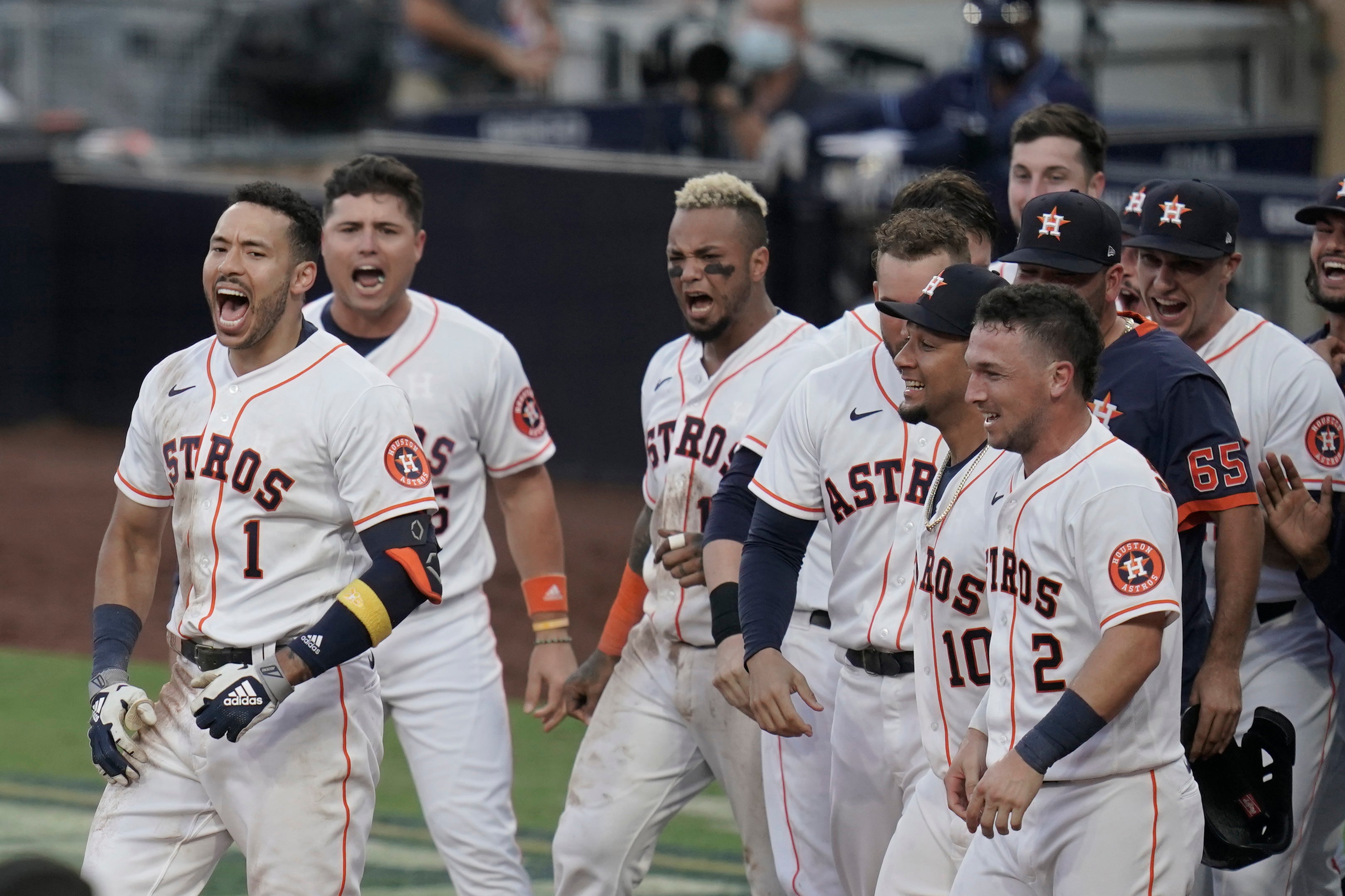 Correa hits walkoff homer to keep Astros alive in ALCS Rookies Boston Red  Sox Luis Garcia Houston Astros AP