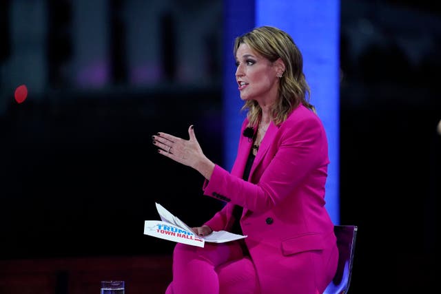 Who is Donald Trump town hall host Savannah Guthrie?