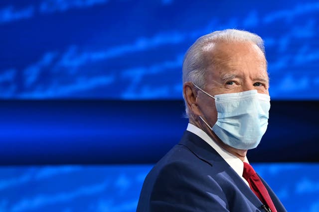 US Democratic nominee Joe Biden appears in ABC News town hall 