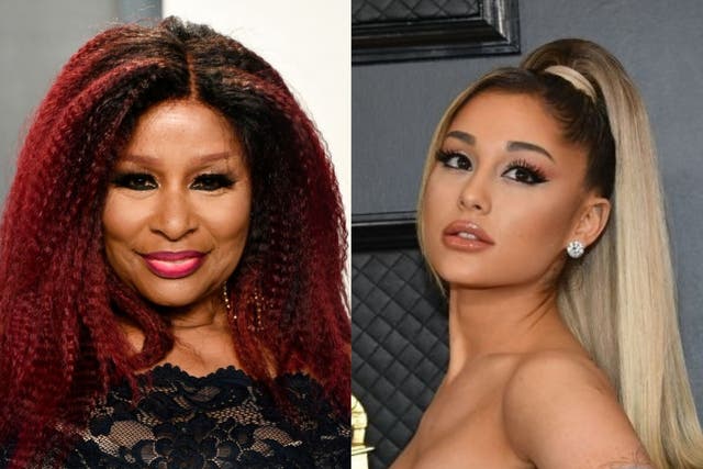 Chaka Khan and Ariana Grande at events in early 2020