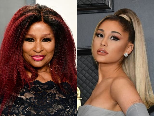 Chaka Khan and Ariana Grande at events in early 2020