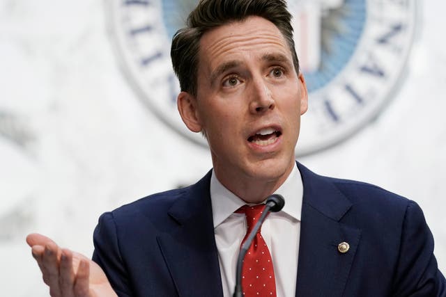 <p>Sen Josh Hawley helped to urge the crowd to attack the US Capitol on January 6, an expert says </p>
