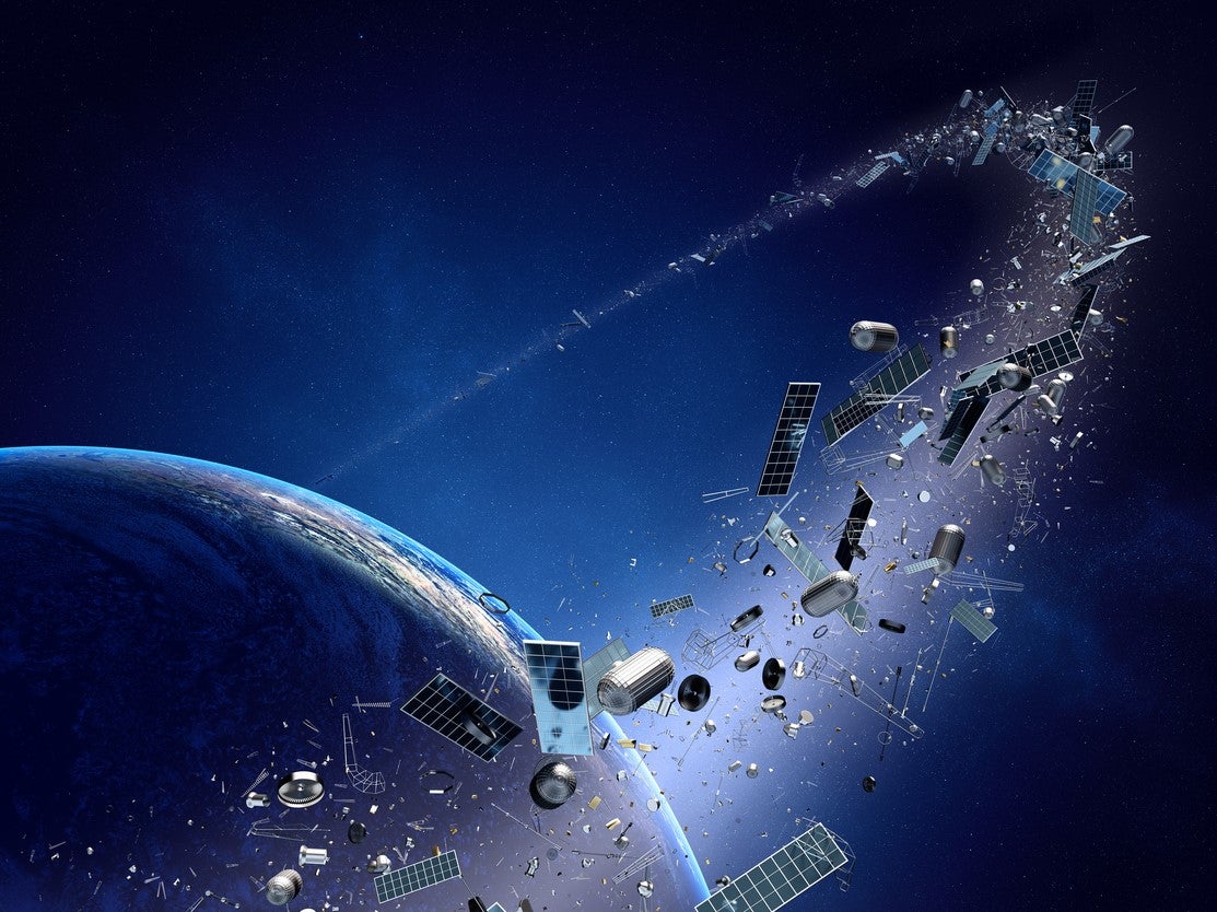 Space junk is becoming an increasing problem as more and more objects are sent into low-Earth orbit
