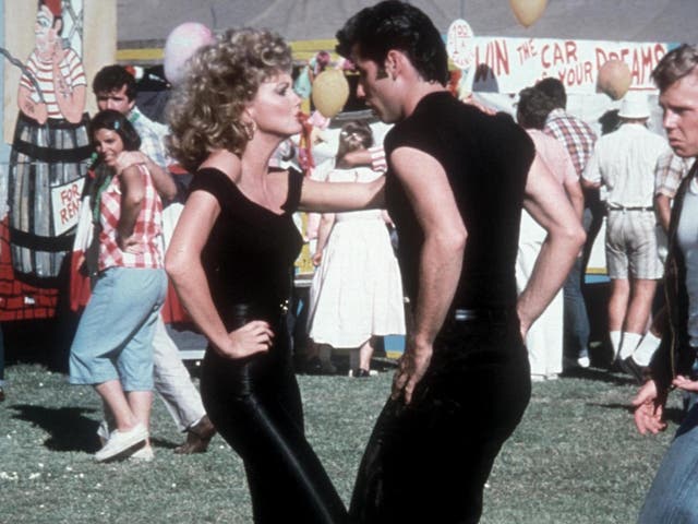 Olivia Newton-John and John Travolta performing ‘You’re the One That I Want’ in ‘Grease'