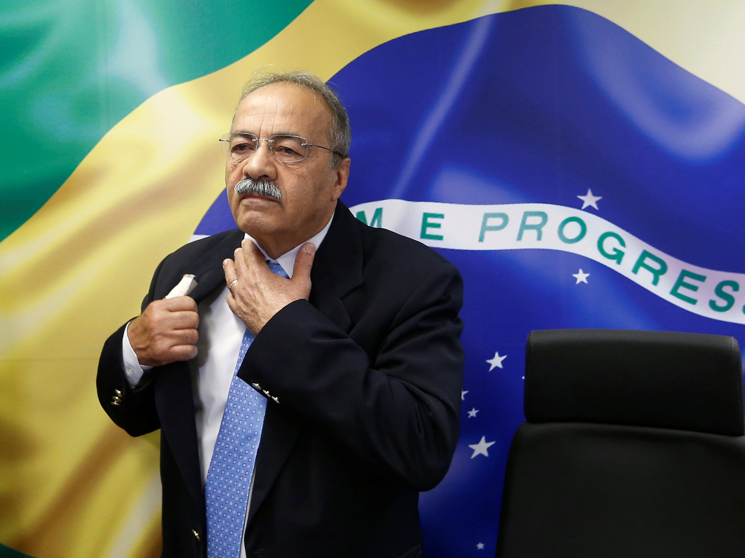 Police found £4,500 hidden in Brazilian senator Chico Rodrigues’ underpants