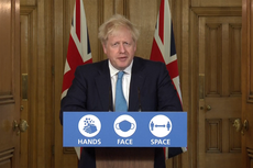 Boris Johnson fluffs answer to question on lockdown childcare