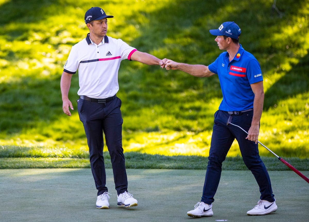 Schauffele goes on birdie run and leads at Shadow Creek