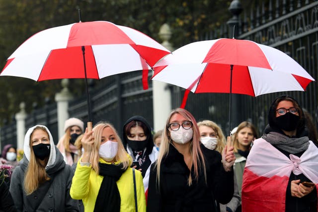 Protestas en Bielorrusia.