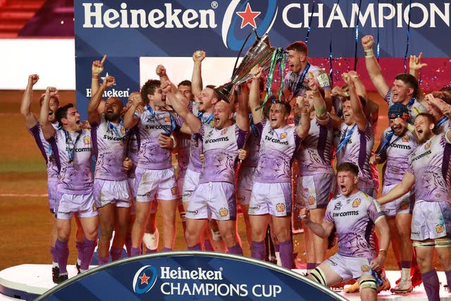 Exeter Chiefs lift the Champions Cup
