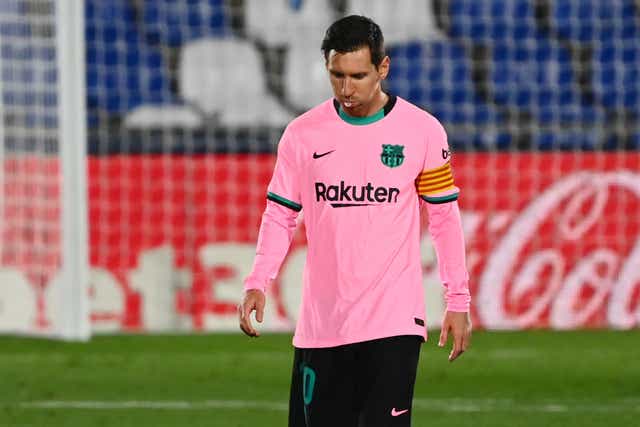 Lionel Messi could not stop his side slipping to defeat