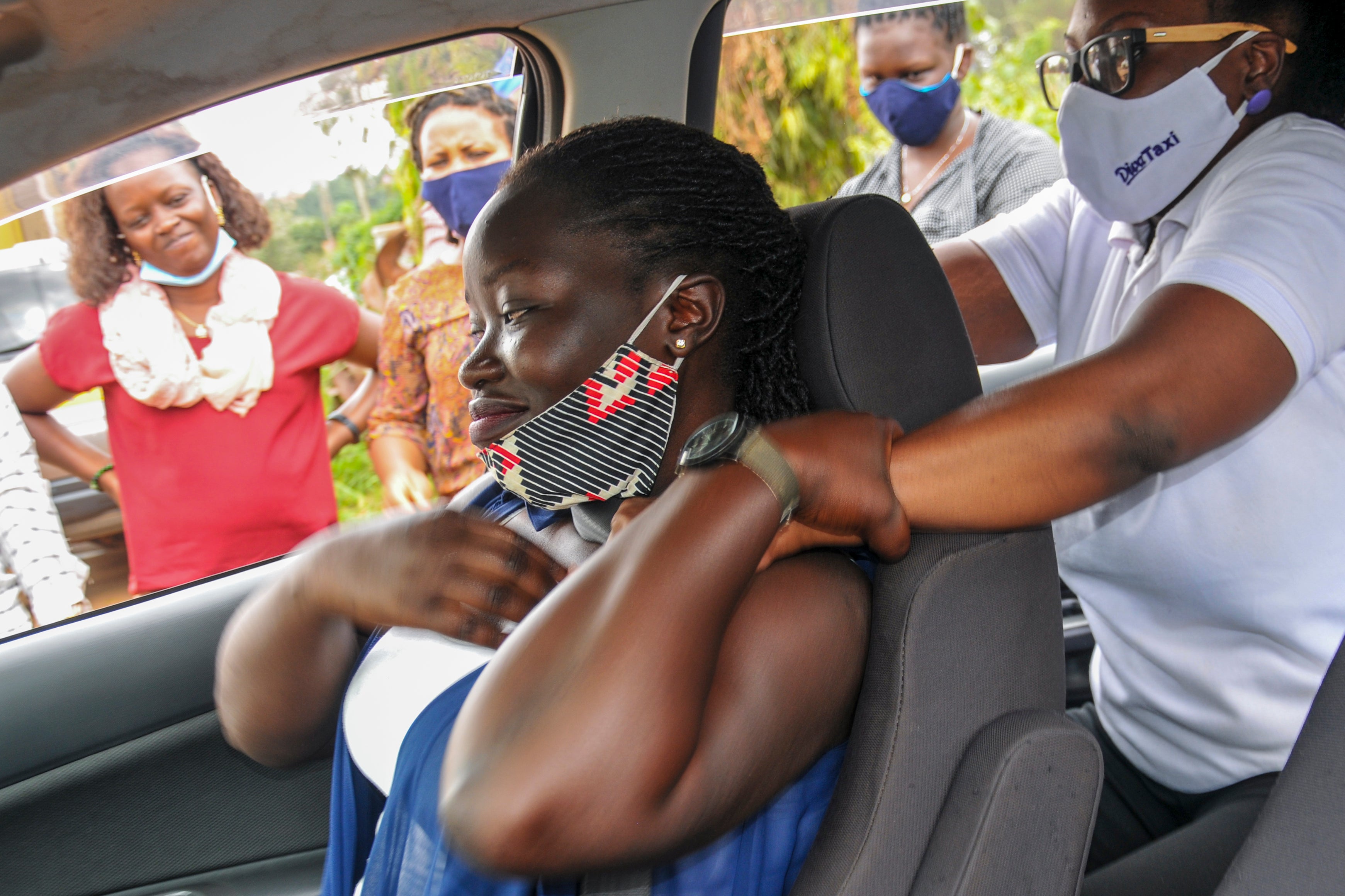 Virus Outbreak Uganda Taxi Divas