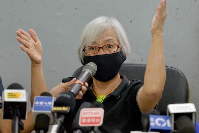 The 64-year-old has now revealed she was detained in the border city of Shenzhen in mainland China last August where she was allegedly mentally abused and made to disavow her activism in writing