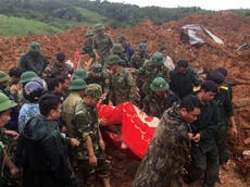 Vietnam landslide hits army barracks and kills 14