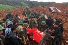 Vietnam landslide hits army barracks and kills 14