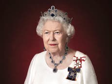 Queen wears sapphire tiara for rare official portrait