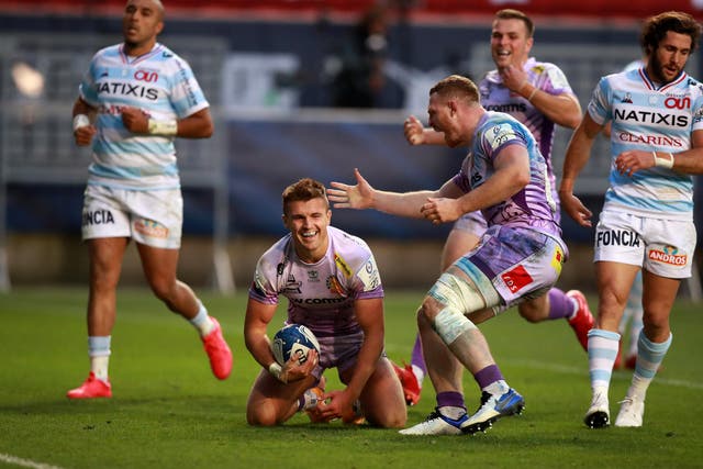 Henry Slade admitted that Exeter’s Champions Cup triumph over Racing 92 helped make up for England’s World Cup final defeat