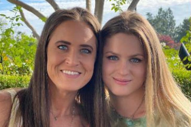 Holly Courtier (left) with her daughter, Kailey