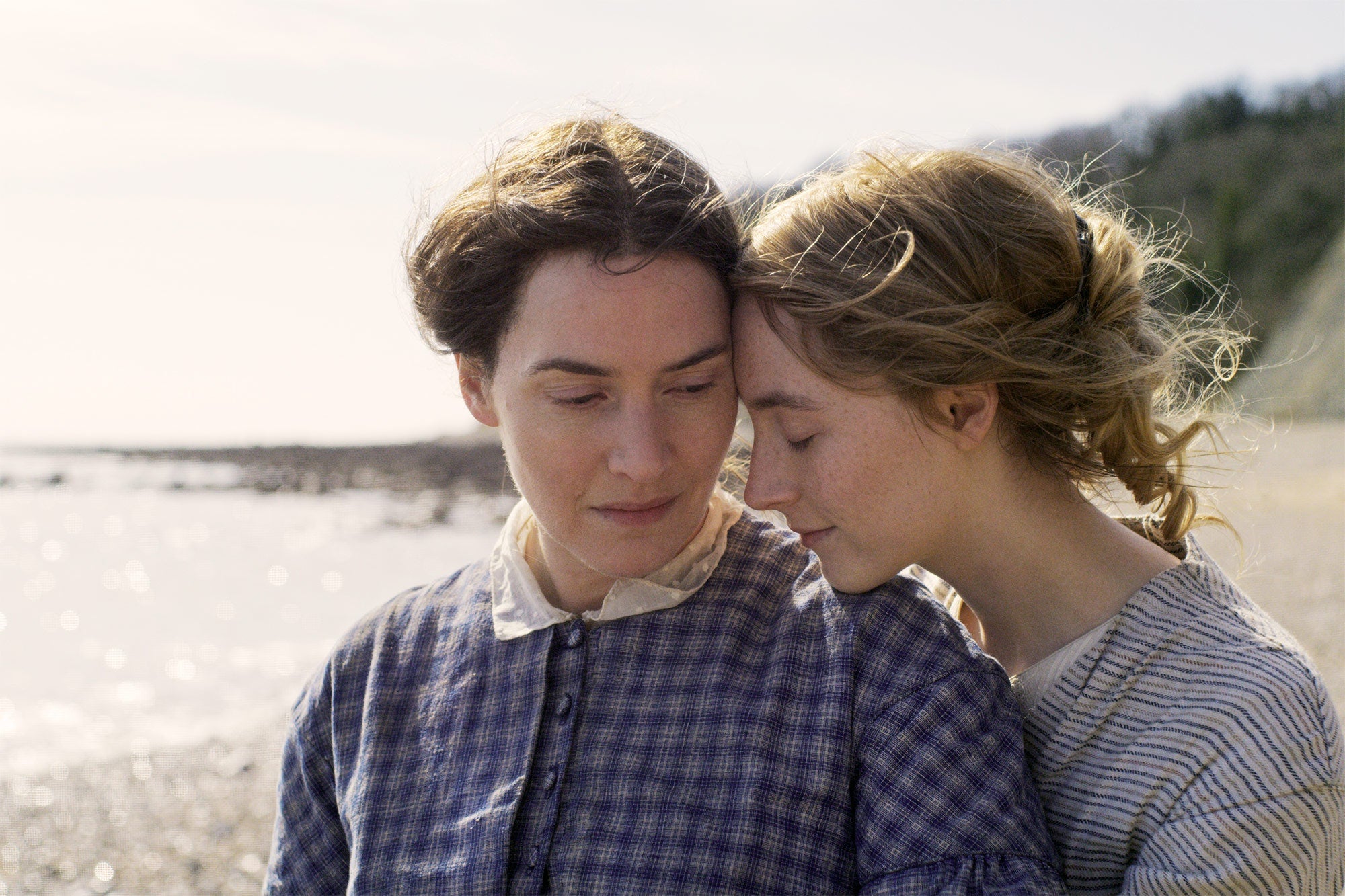 Winslet (left) and Ronan in ‘Ammonite'