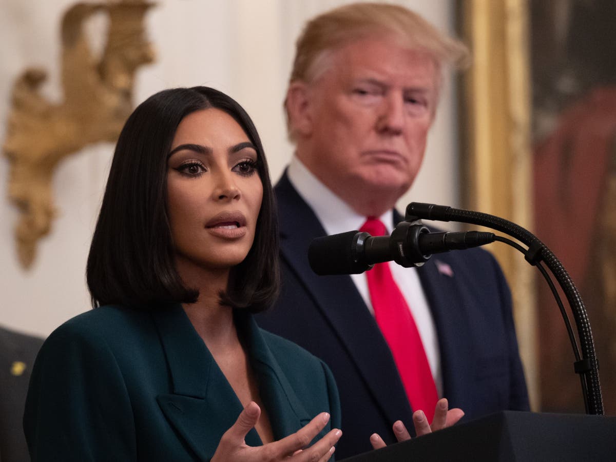 Kim Kardashian seems to back Biden—even though Kanye is also running for president