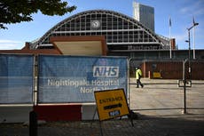 Manchester’s Nightingale hospital to become first in country to reopen