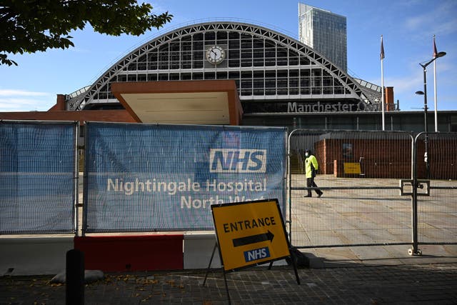 The Nightingale coronavirus hospital in Manchester