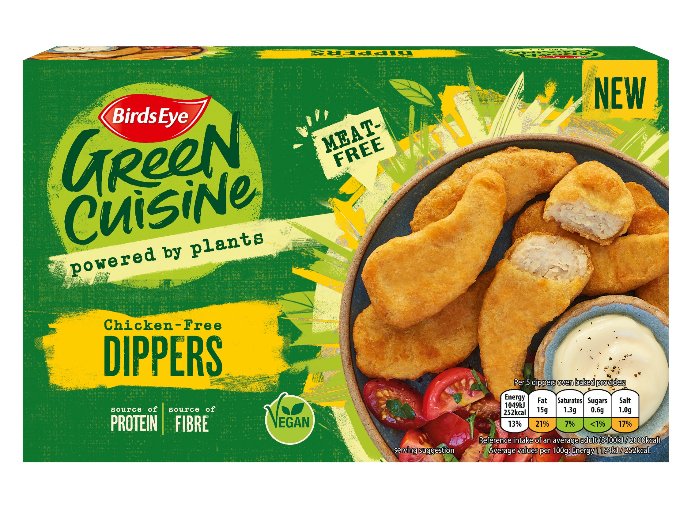 Birds Eye launches vegan chicken dippers as part of new Green Cuisine