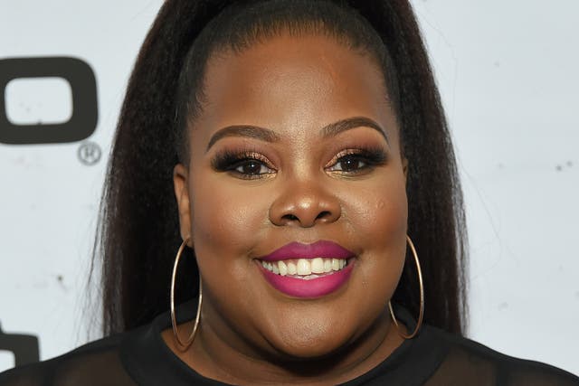 Amber Riley claims she experienced harassment from an ‘older white man’ wearing a Trump hat