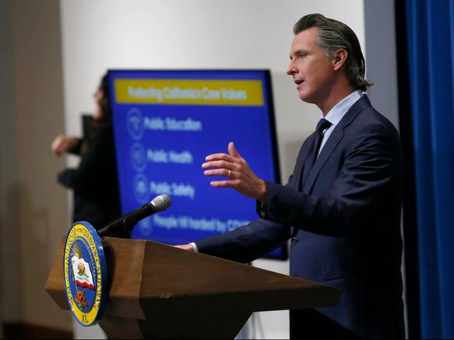 California governor Gavin Newsom announced on Monday plans to independently review any coronavirus vaccine 